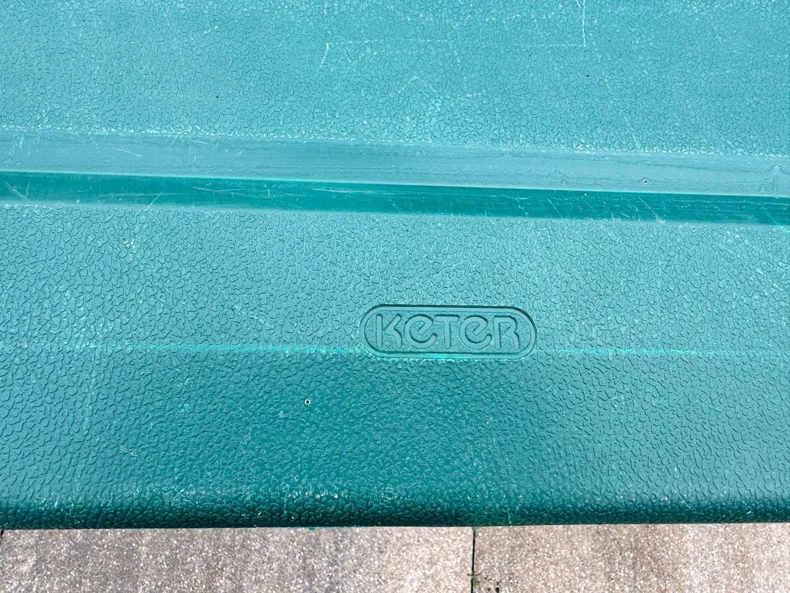 Keter opbergbox - Tuinbox - Kunststof - Beige/Groen, Tuin en Terras, Ophalen, Gebruikt, Kunststof, Overige typen