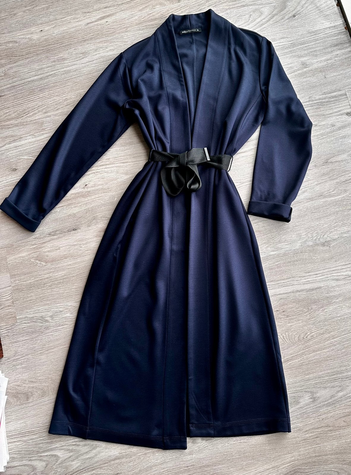 Expresso donkerblauwe kimono/omslagjurk maat XS, Blauw, Ophalen of Verzenden, Zo goed als nieuw, Jasje