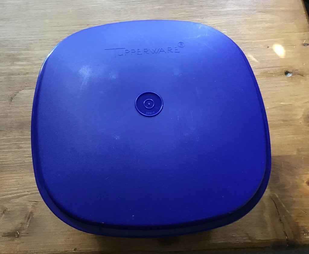 Tupperware  3-delige magnetronstomer/ stoomschaal vintage, Gebruikt, Schaal, Wit, Met deksel