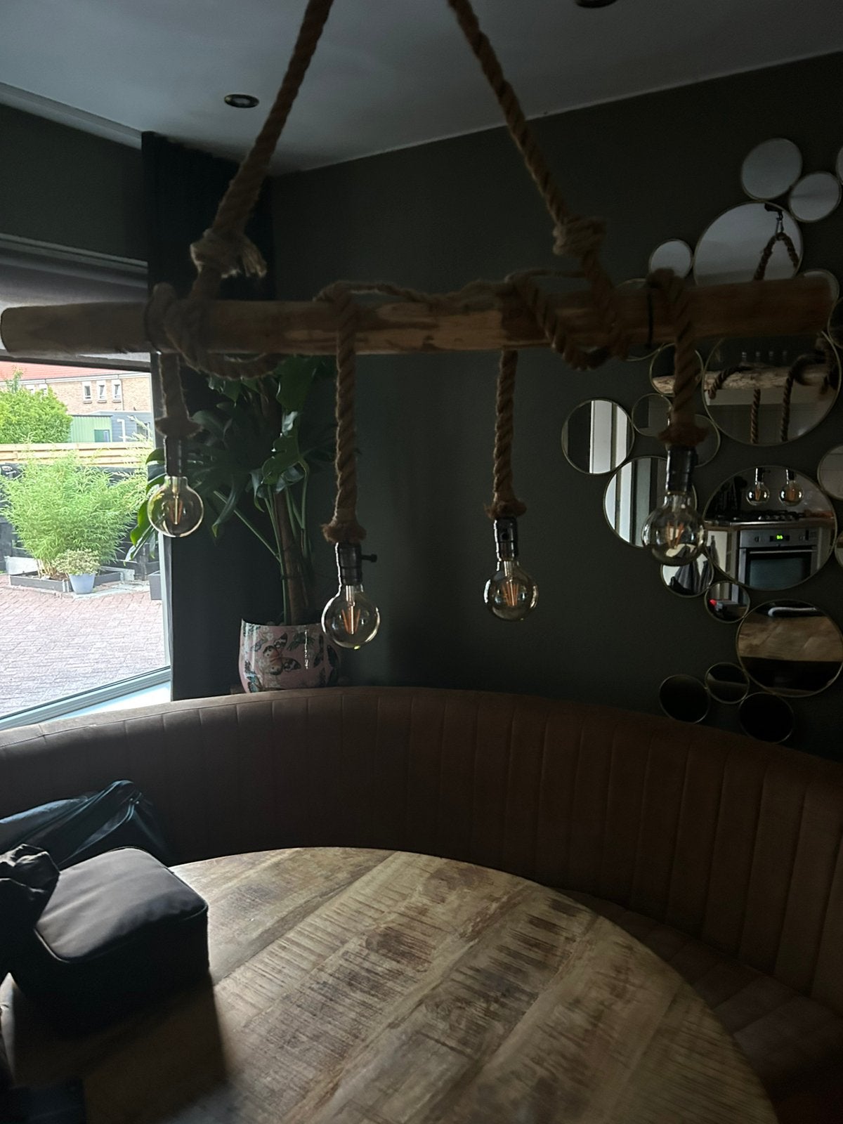 Eettafel lamp landelijk, Ophalen, Gebruikt, Industrieel landelijk, E27 (groot)