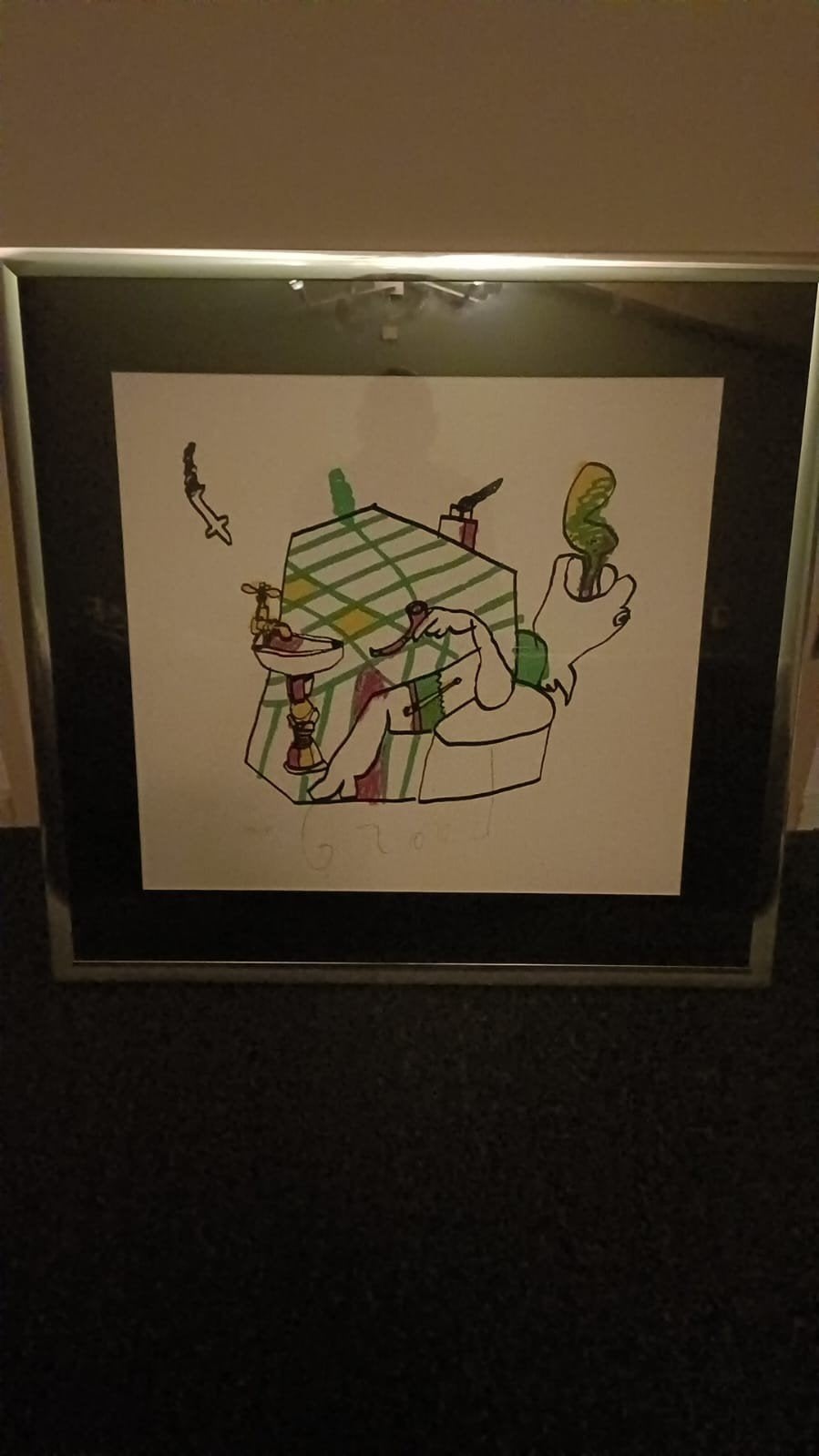 Herman Brood Litho 'In Bad' - Genummerd 134/135, Gelimiteerde oplage, Ophalen, Overige onderwerpen, Lithografie