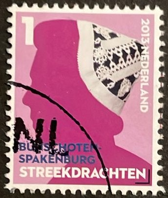 2013 Mooi Ned Streekdrachten nvph 3015a Bunsch.-Spakenburg, Ophalen of Verzenden, Na 1940, Gestempeld