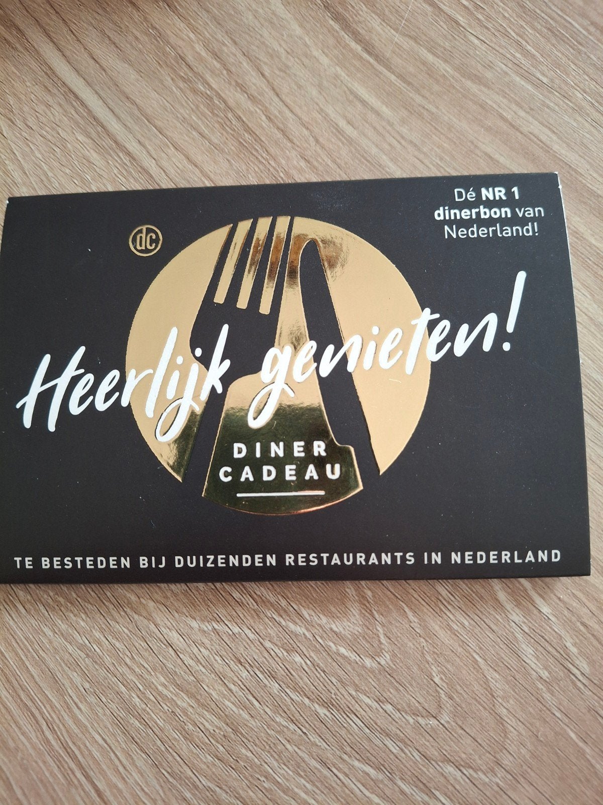 diner cadeau bon, Twee personen, Cadeaubon