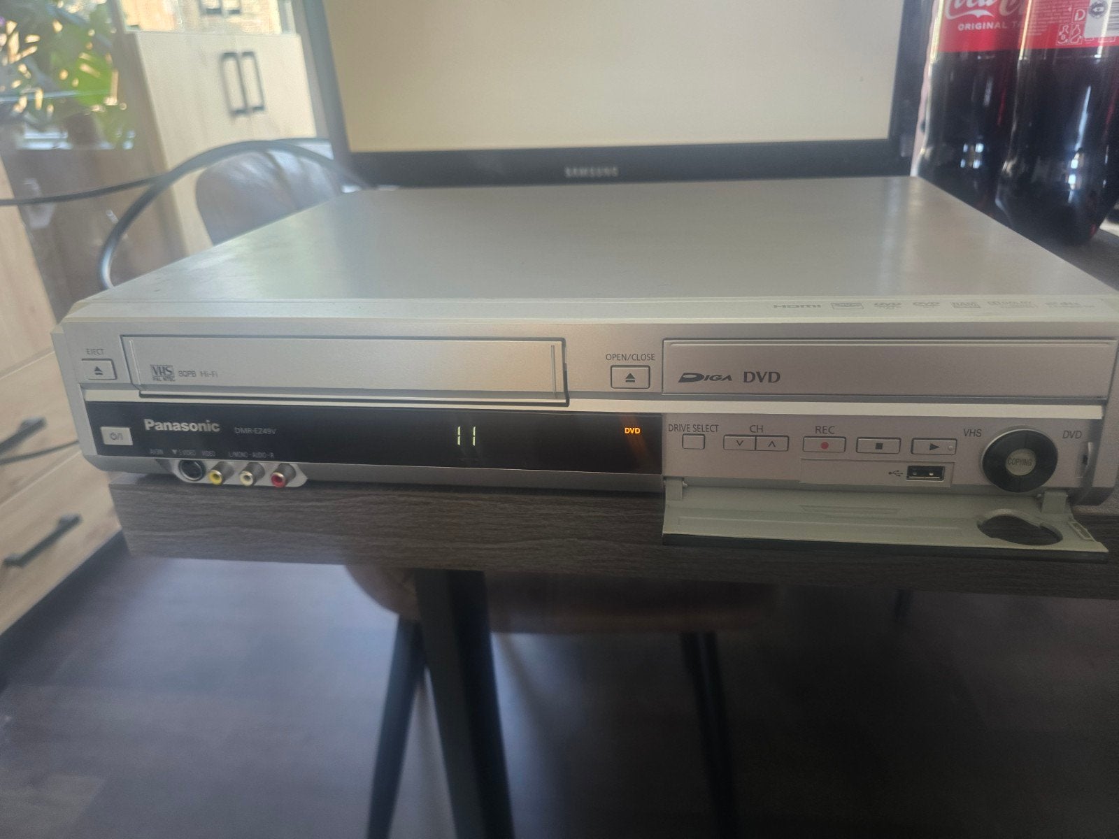 Panasonic DMR-EZ49V DVD Recorder/VHS-speler, Ophalen of Verzenden, Gebruikt, Dvd-recorder, Panasonic