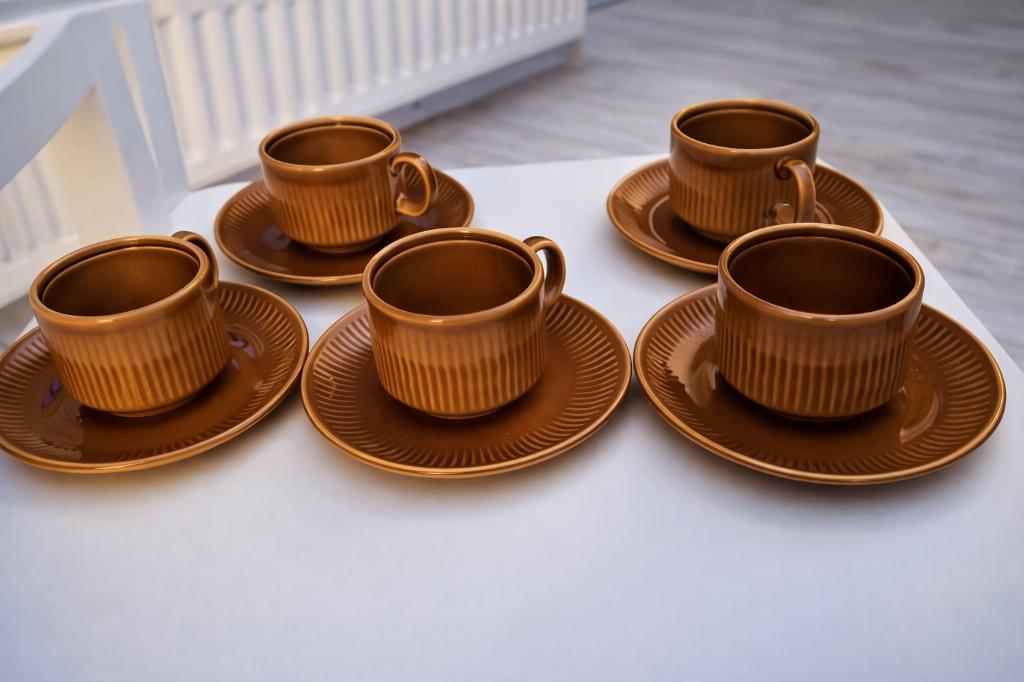 vintage 5 pagnossin treviso Italy 759 espresso kops/schotels, Ophalen of Verzenden
