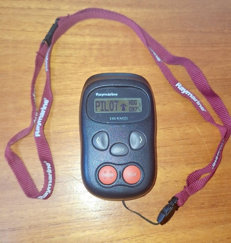 Raymarine S100 afstandsbediening stuurautomaat compleet, Ophalen of Verzenden, Zo goed als nieuw, Kabel of Apparatuur