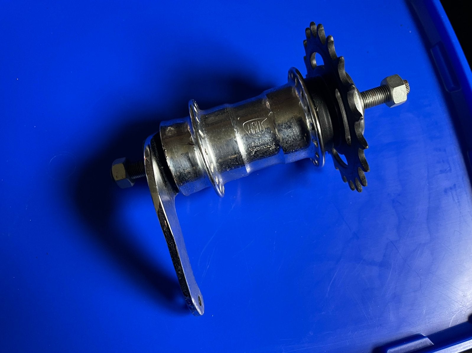 Vintage NSU oldtimer terugtrap rem naaf, Ophalen of Verzenden, Gebruikt