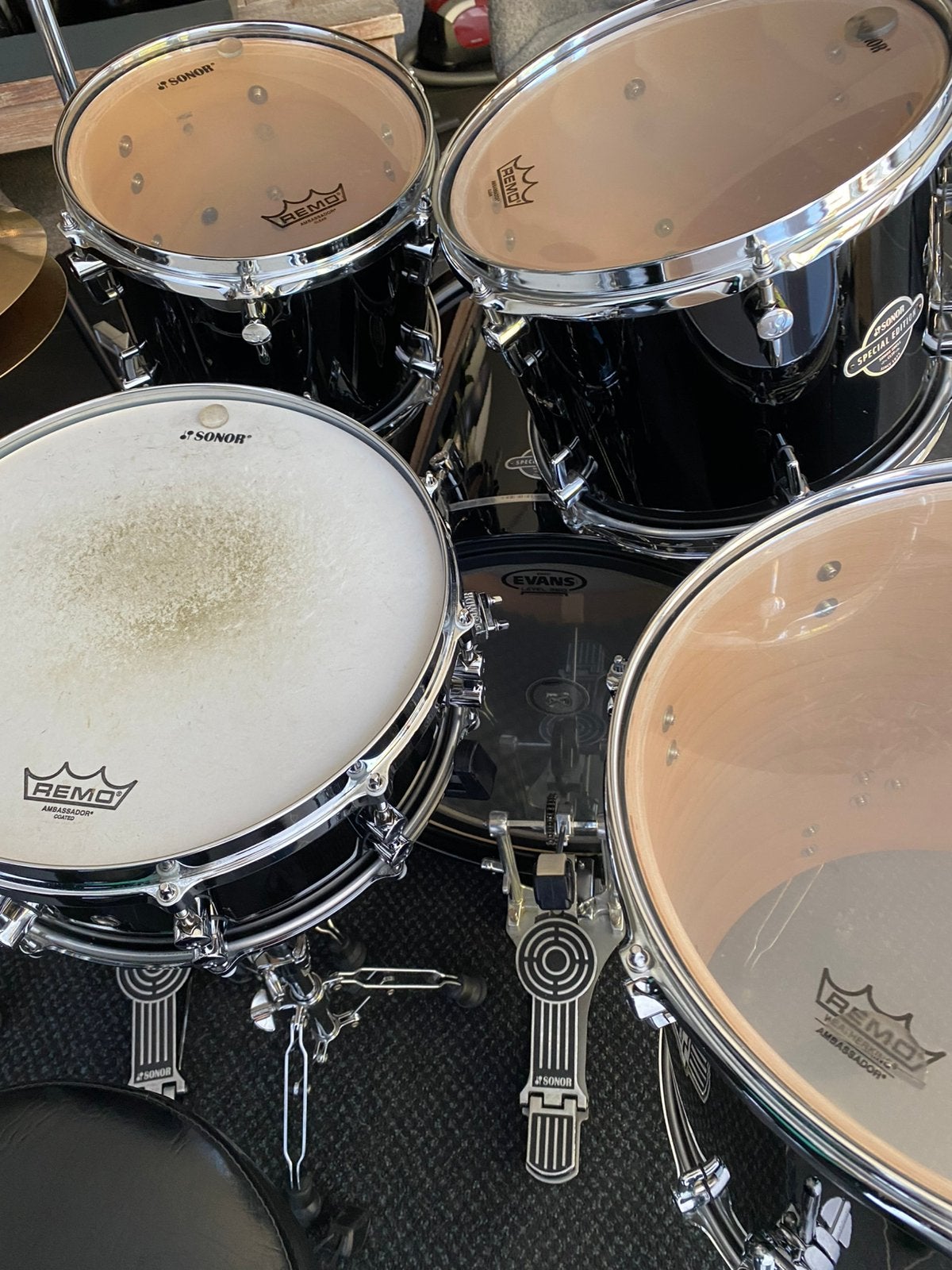 Foto 6 van Drumstel Sonor Beech special edition compleet