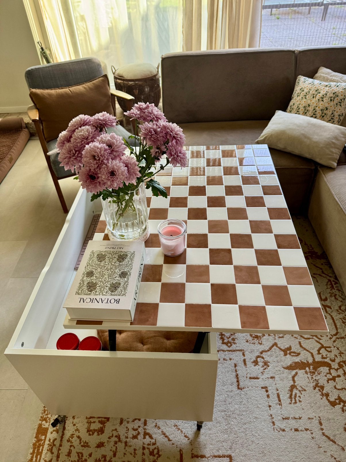Ikea Östavall salontafel/ opklaptafel, Huis en Inrichting, Tafels | Salontafels, Ophalen, 50 tot 100 cm, Zo goed als nieuw, 50 tot 100 cm