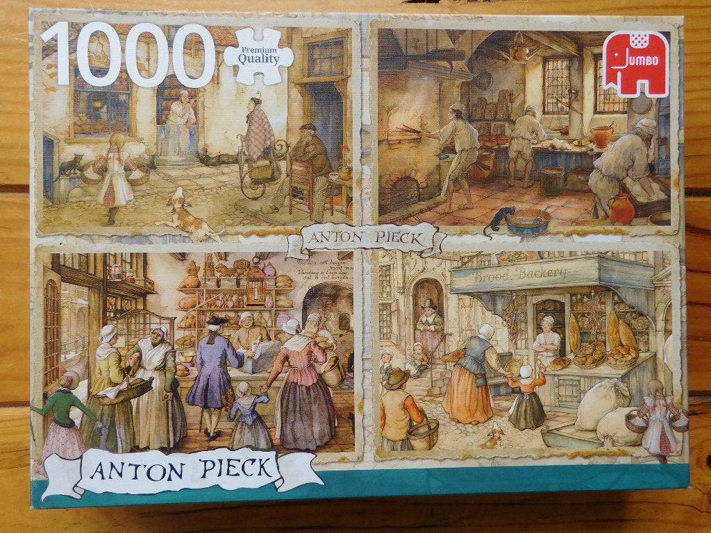 Puzzel 1000 st. Bakkerij in de 19e Eeuw Anton Pieck Jumbo, Ophalen of Verzenden, 500 t/m 1500 stukjes, Zo goed als nieuw, Legpuzzel