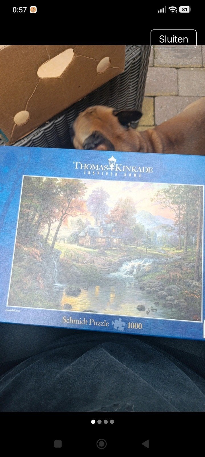 Thomas Kinkade Schmidt Legpuzzel 1000 stukjes, Ophalen of Verzenden, 500 t/m 1500 stukjes, Nieuw, Legpuzzel