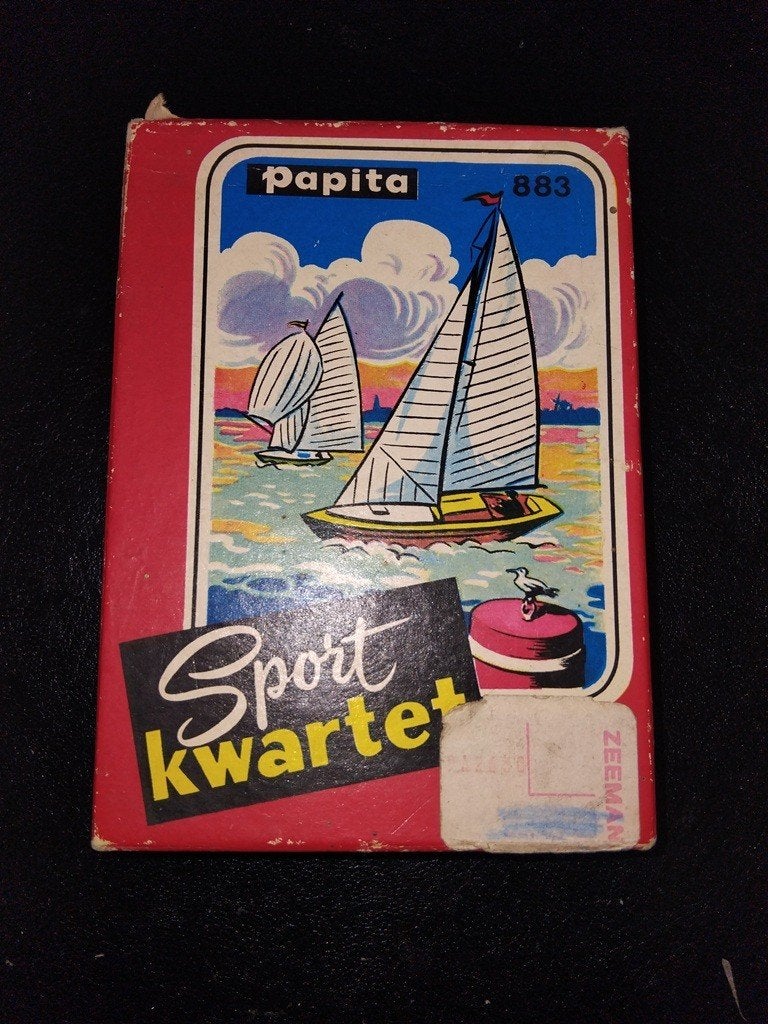 Vintage Sport kwartet van het merk Papita 883, Verzamelen, Ophalen of Verzenden, Gebruikt, Kwartet(ten)