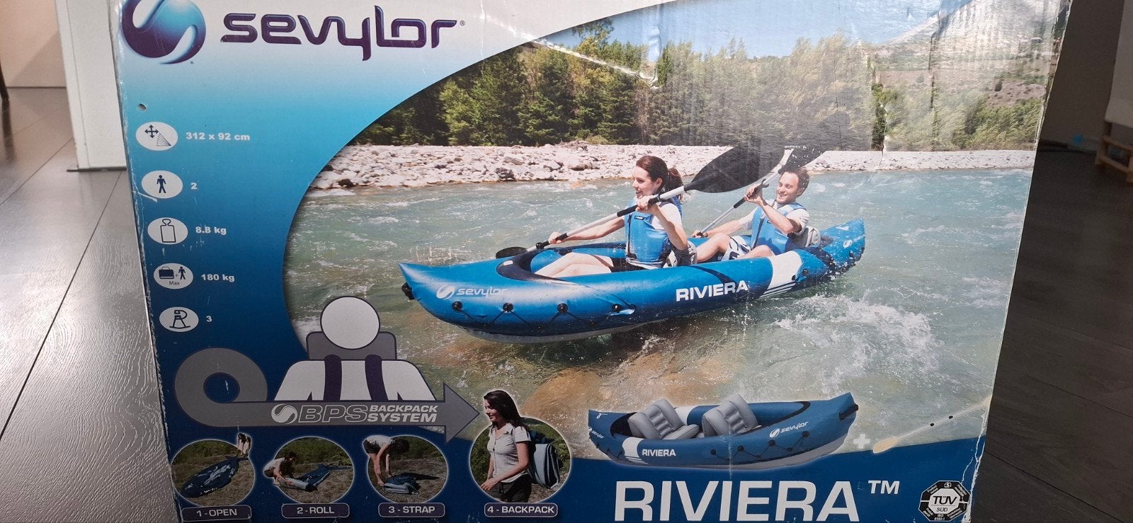 Sevylor Riviera Opblaasbare Kajak - 2-persoons, Verzenden
