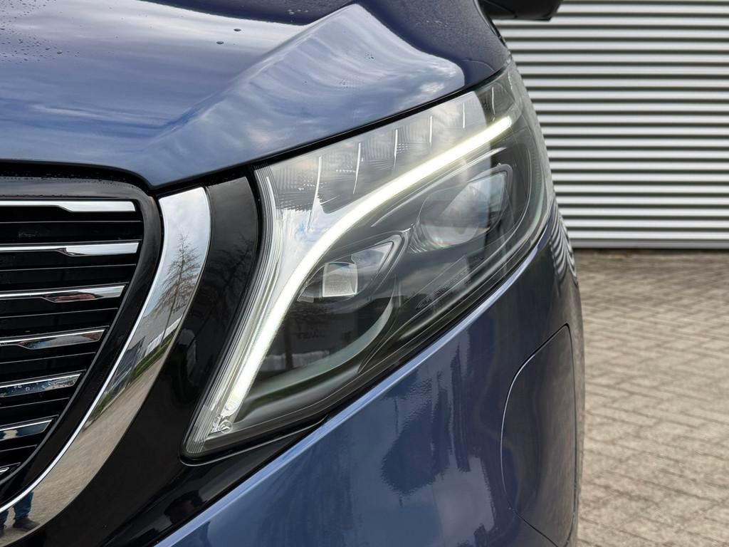 Mercedes-Benz EQV 300 L3 90 kWh 7 Persoons 344KM WLTP Luchtv, Gebruikt, Blauw, 7 stoelen, Leder
