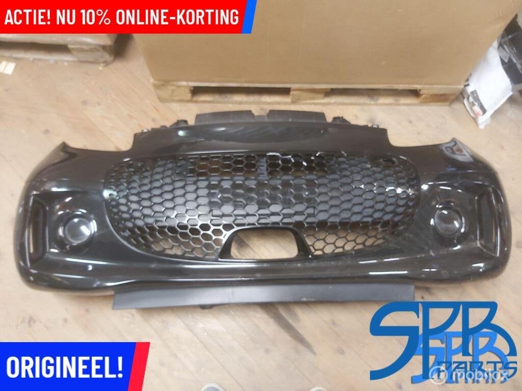SMART FORTWO W453 EQ FACELIFT Voorbumper ZWART BUMPER > 2020, Gebruikt, Voor, Ophalen of Verzenden