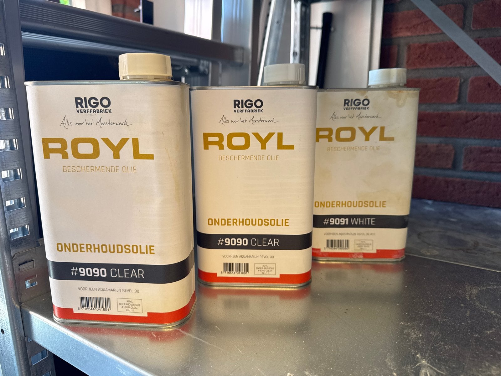 RIGO ROYL Onderhoudsolie - Clear en White (2 liter), Ophalen, Wit, Nieuw, Beits