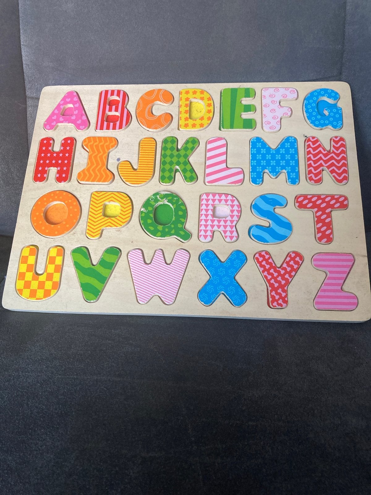 Houten Alfabet Puzzel voor Kinderen, Kinderen en Baby's, Speelgoed | Babyspeelgoed, Zo goed als nieuw, Overige typen, Ophalen of Verzenden
