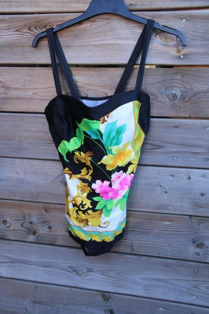 Badpak zwart/ kleur Furstenberg mt 42 D cup Nieuw Vaste pri, Kleding | Dames, Badmode en Zwemkleding, Zwart, Nieuw, Badpak, Ophalen of Verzenden