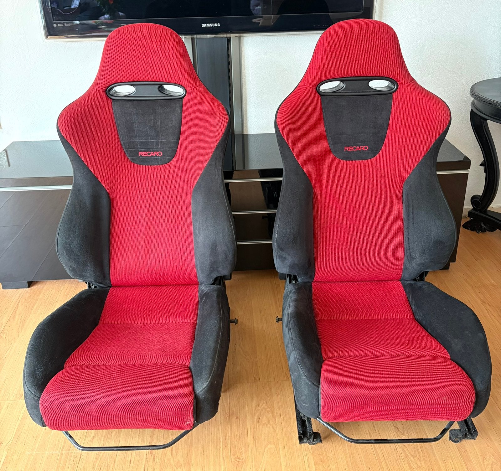 Rode zwarte Recaro Premier Edition EP3 stoelen, Auto-onderdelen, Interieur en Bekleding, Ophalen, Honda