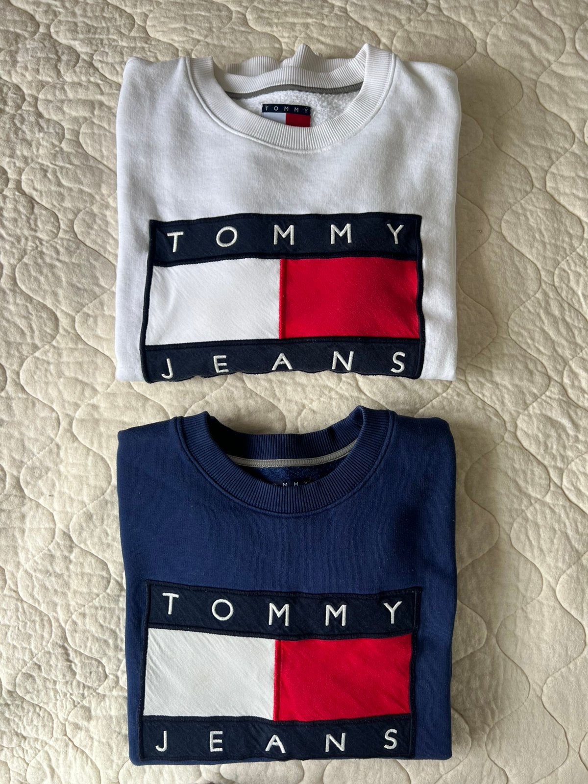 Tommy Hilfiger jeans trui S/M, Ophalen of Verzenden, Gedragen, Maat 36 (S), Blauw