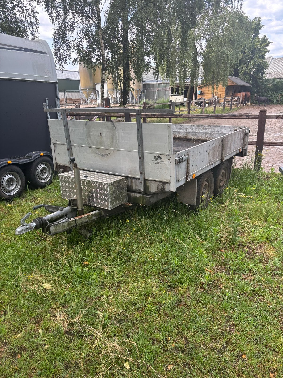 Robuuste kipper (accu) aanhangwagen - Ideaal voor zwaar werk, Ophalen of Verzenden, Gebruikt