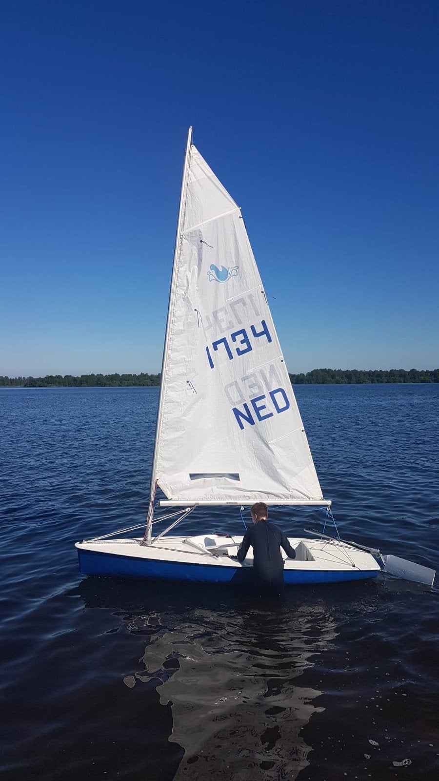 Splash zeilboot met waltrailer, Ophalen, Zo goed als nieuw