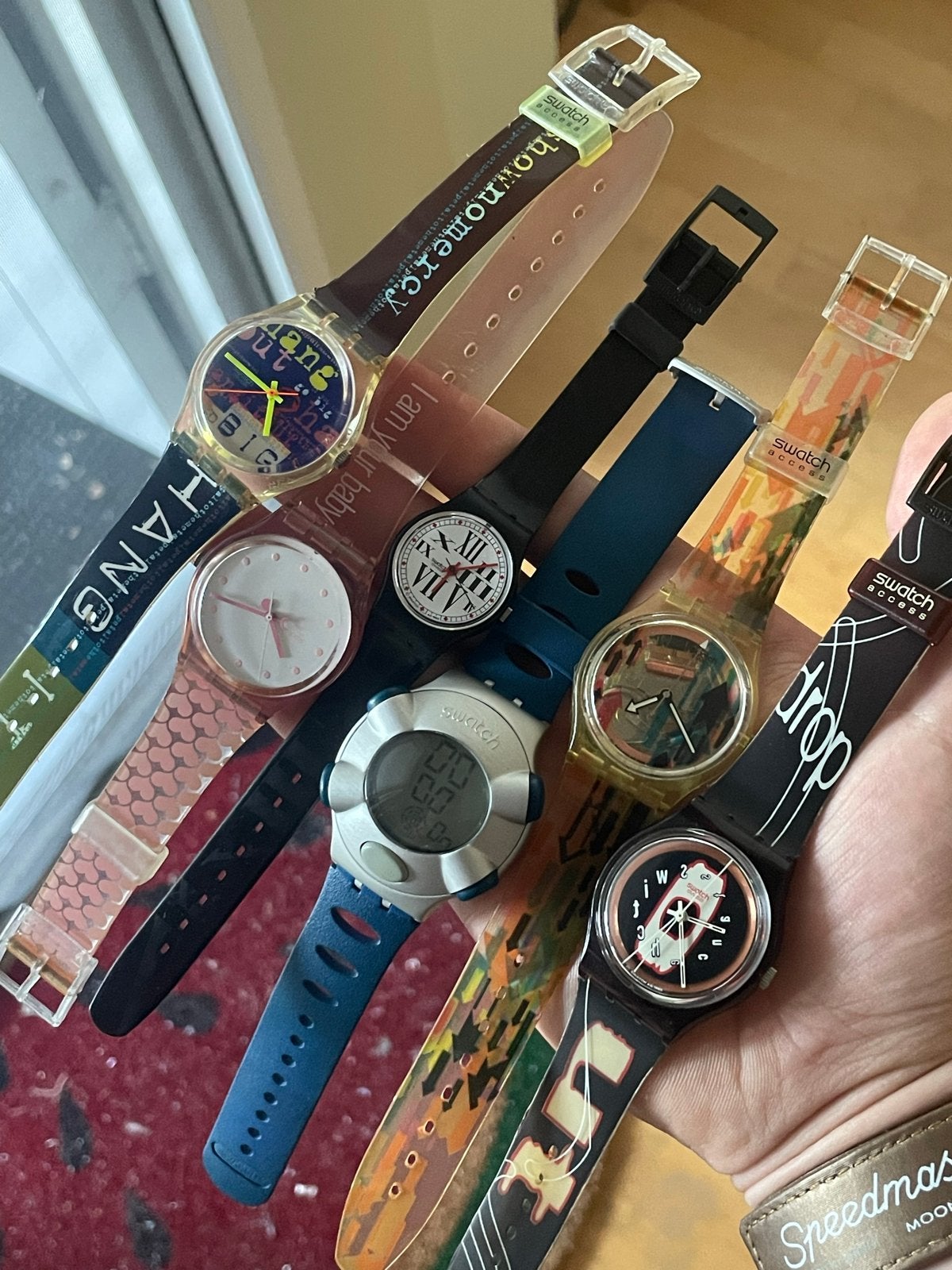 Diverse Swatch horloges - Werken allemaal, Sieraden, Tassen en Uiterlijk, Kunststof, Gebruikt, Polshorloge, Swatch