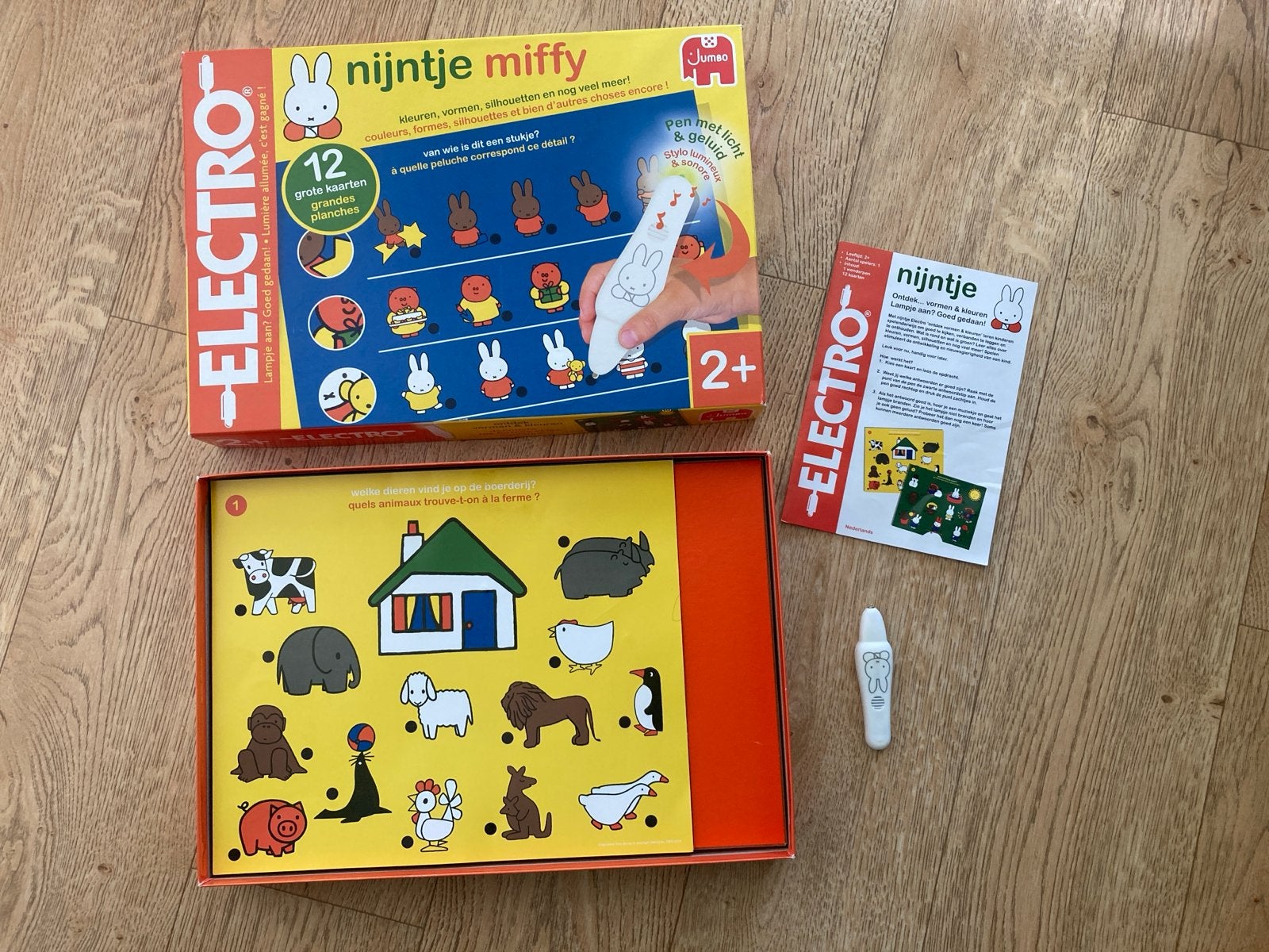 Nijntje Miffy Electro spel met 12 grote kaarten, Ophalen of Verzenden, Zo goed als nieuw, Ontdekken, Met licht