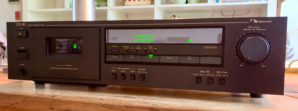 Nakamichi CR1E cassettedeck zwart IZGST CR1-E CR1, Overige merken, Nakamichi Corporation, Enkel, Ophalen of Verzenden