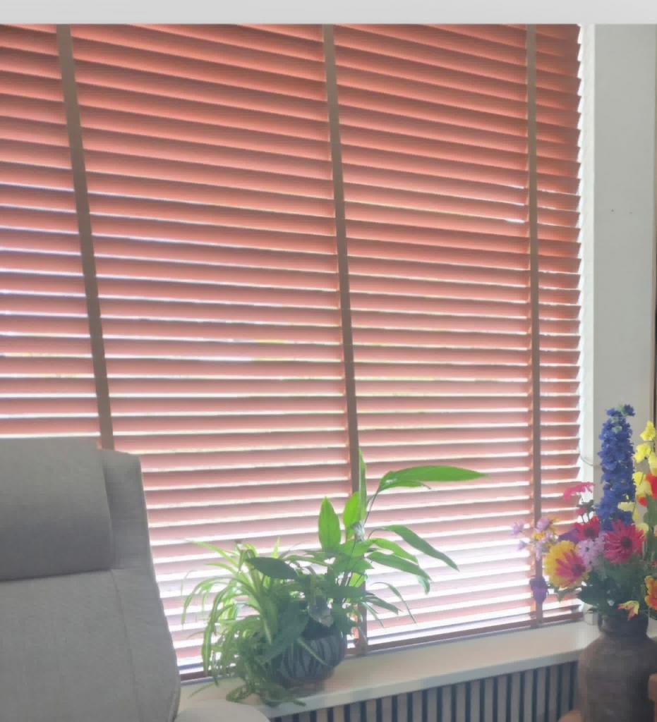 Houten jaloezie, Huis en Inrichting, Ophalen, Zo goed als nieuw