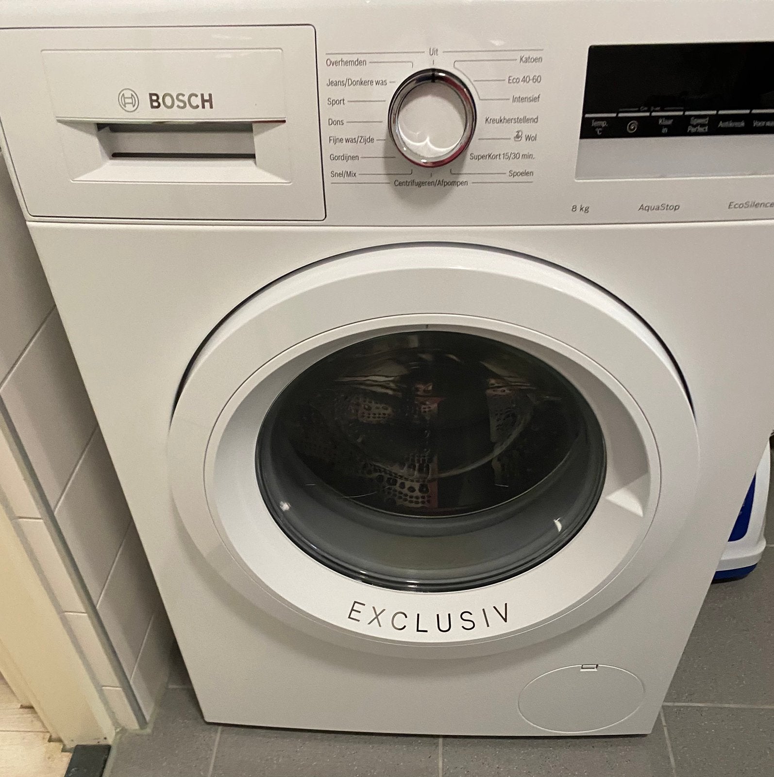 Wasmachine Exclusief, Ophalen, 1200 tot 1600 toeren, Zo goed als nieuw, Voorlader