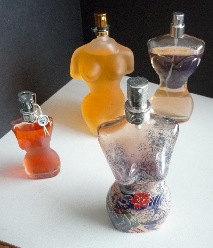 4 PARFUM FL corset 2 PAULGAULTIER GEVULD 1KLASSIEK ZOMER2013, Verzenden, Zo goed als nieuw