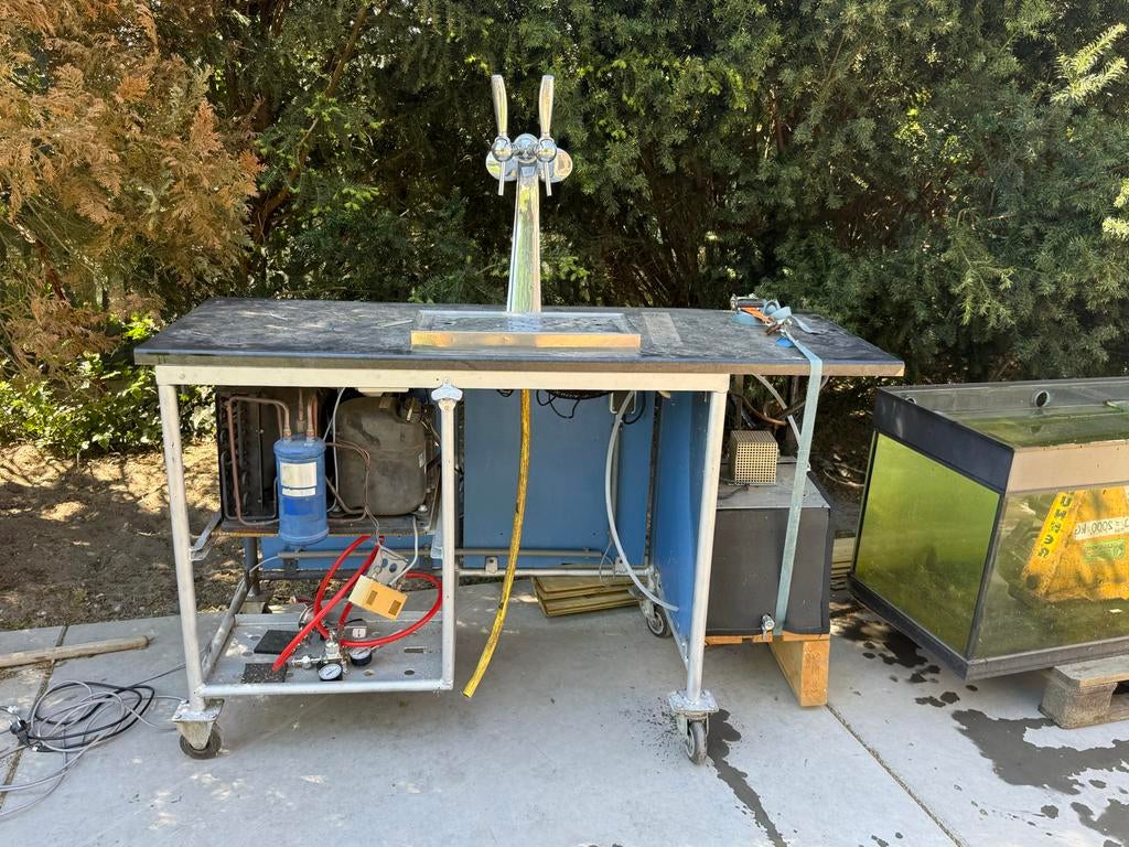 Mobiele biertap met koeling - Perfect voor evenementen, Ophalen, Gebruikt, Koelen en Vriezen