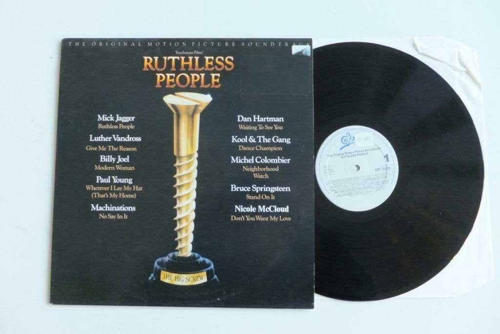 LP film Ruthless People muziek Mick Jagger Bruce Springsteen, LP, Ophalen of Verzenden, Zo goed als nieuw, Pop