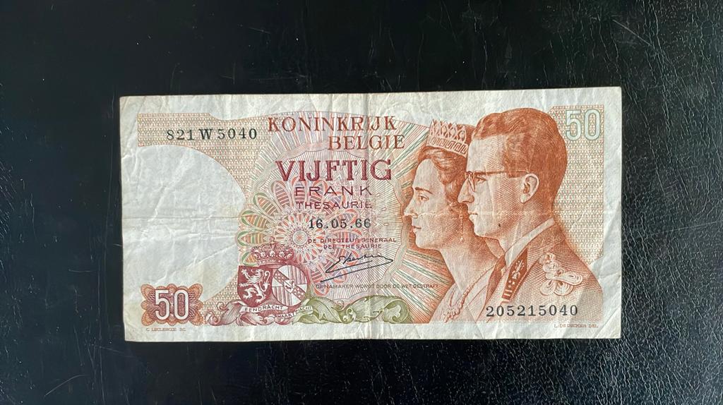 50 frank België 1966, Ophalen of Verzenden