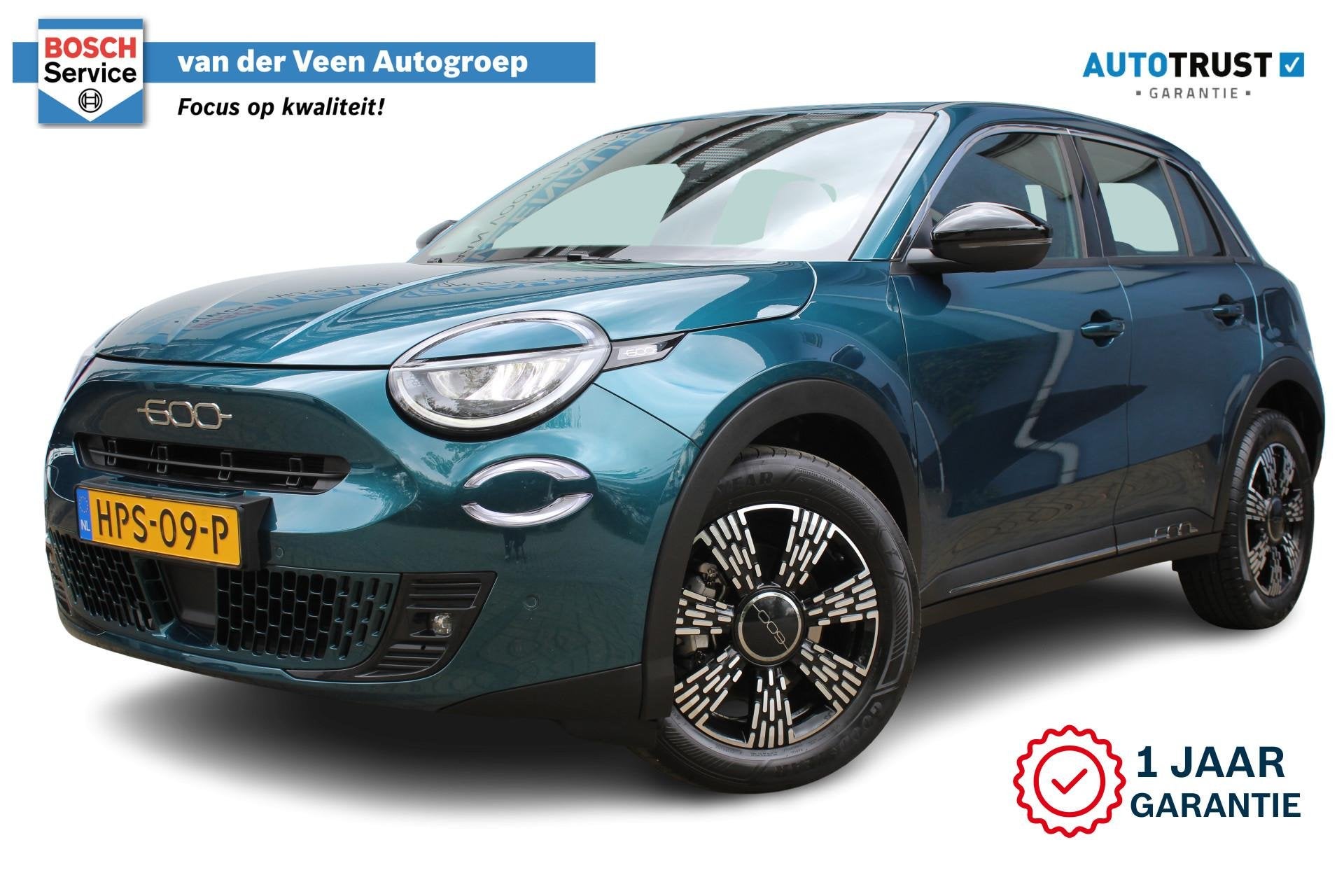 Fiat 600 1.2 Hybrid Urban | Incl. 12 maanden Garantie | Acht, Auto's, Stof, Gebruikt, 1199 cc, Blauw
