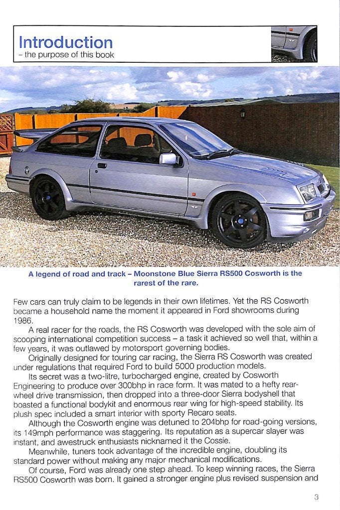 Ford RS Cosworth Sierra & Escort 1985 to 1996, Verzenden