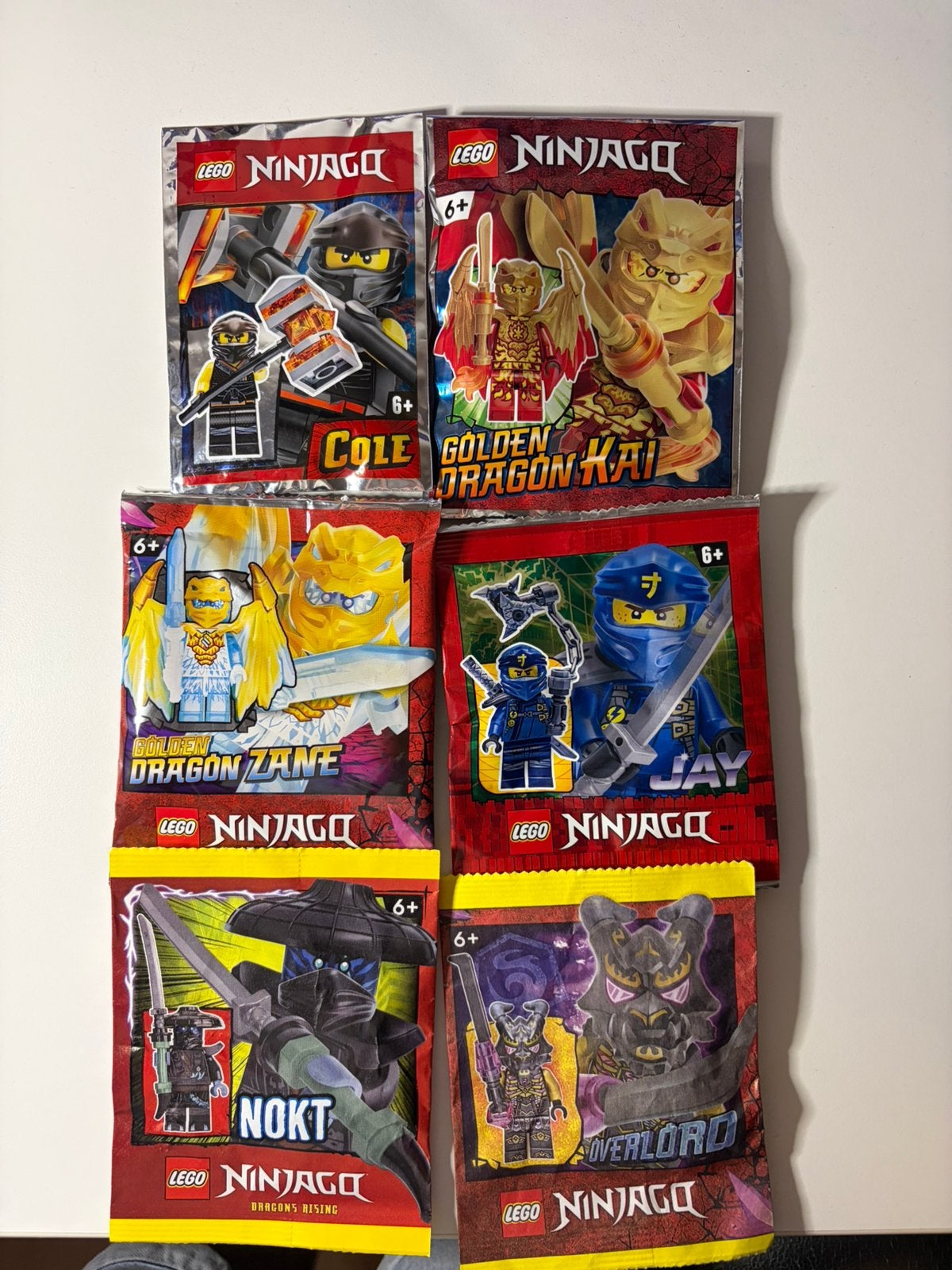 Sealed Lego Ninjago Minifiguren lot - 6 stuks, Lego, Nieuw, Ophalen of Verzenden, Minifiguur