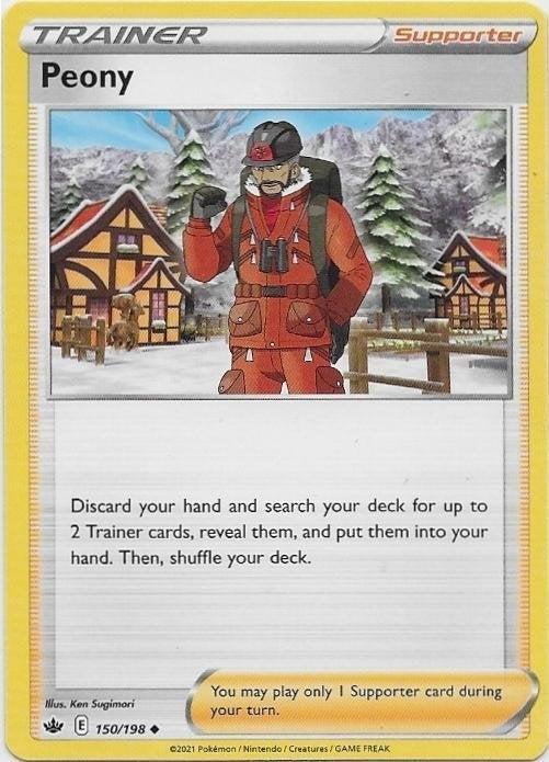 Chilling Reign,  Peony [uncommon] 150/198, Verzenden, Nieuw, Losse kaart