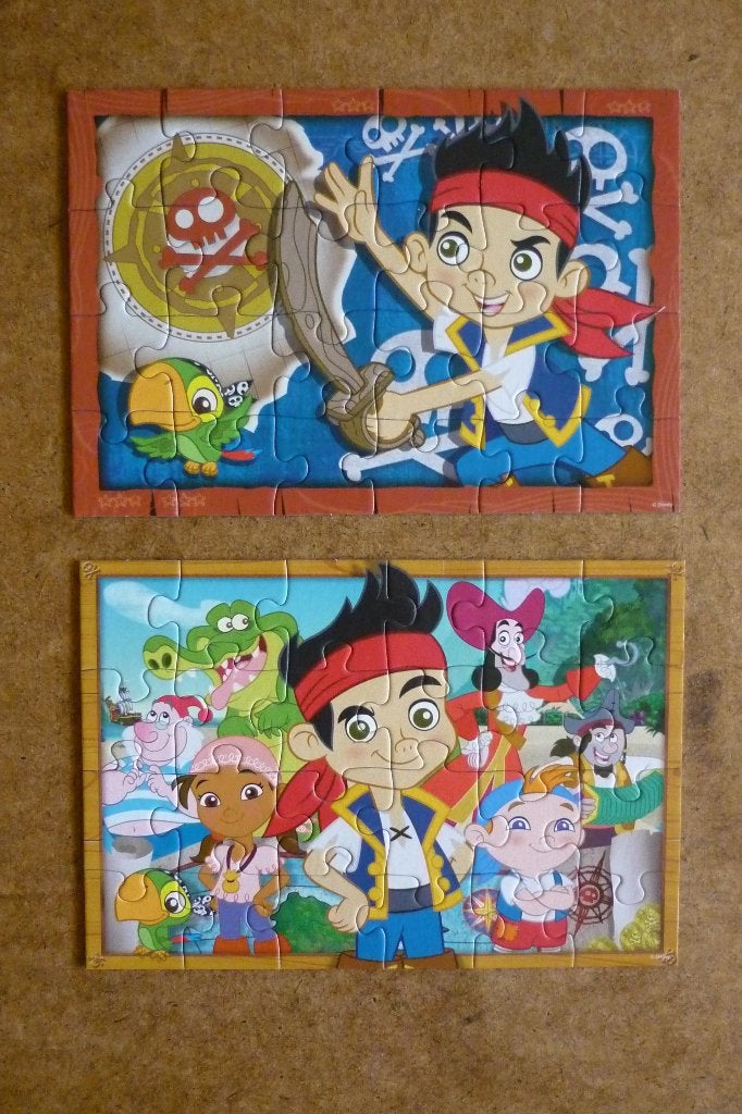 Ravensburger Disney ''JAKE OP SCHATTENJACHT ''+ Posters 2x24, Ophalen, 10 tot 50 stukjes, Zo goed als nieuw, 4 tot 6 jaar