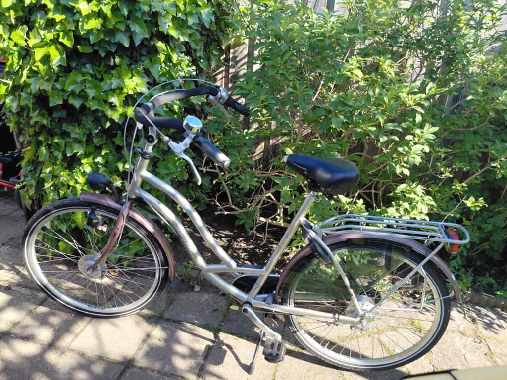 Mama fiets lage instap, Fietsen en Brommers, Fietsen | Dames | Moederfietsen, Ophalen, Gebruikt, Overige merken, Versnellingen