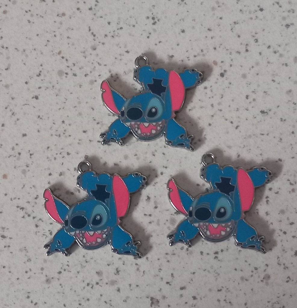 Stitch op handen metalen bedel, Ophalen of Verzenden, Nieuw, Bedel