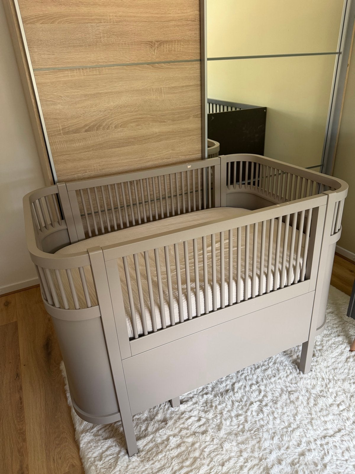 Sebra bed - jetty beige - meegroeibed, Ophalen, Gebruikt, Ledikant