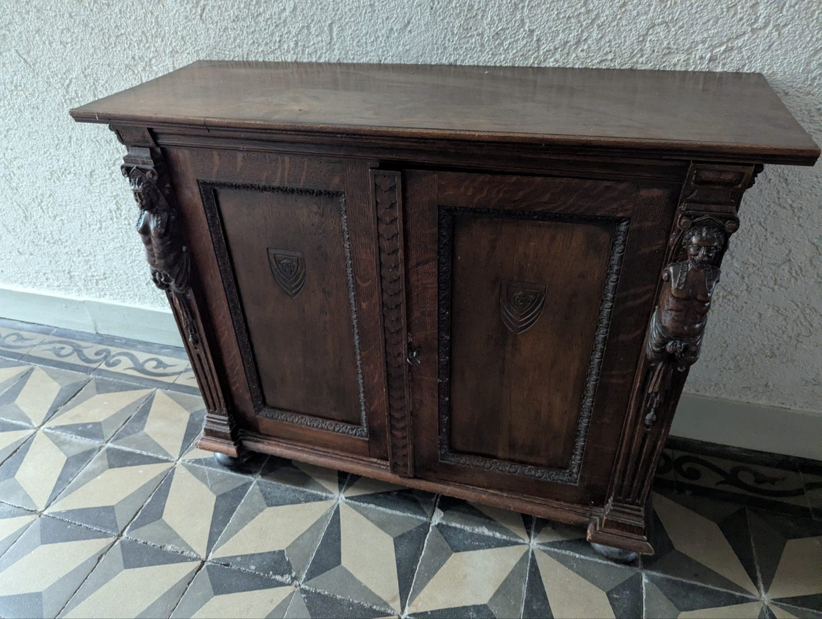 neo-renaissance penant kast, Ophalen, 25 tot 50 cm, 50 tot 100 cm