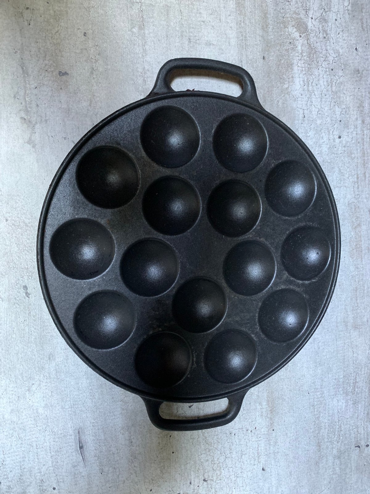 Gietijzeren poffertjes pan, Huis en Inrichting, Ophalen, Zo goed als nieuw, Gietijzer