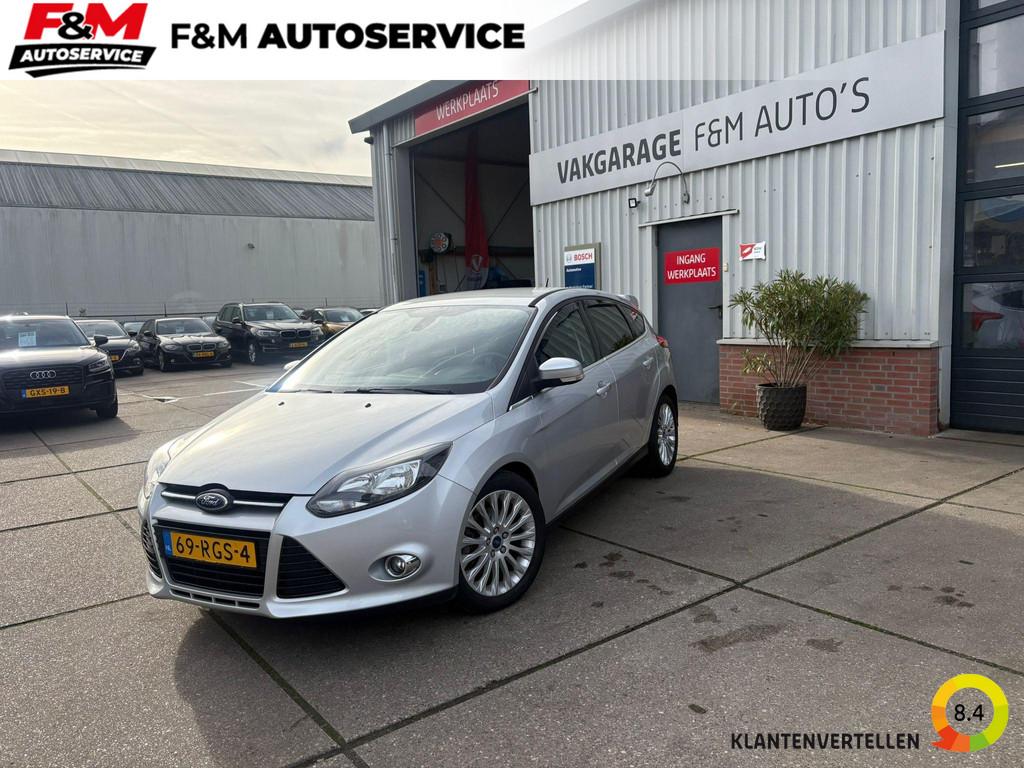 Ford Focus 1.6 EcoBoost Titanium, Gebruikt, 4 cilinders, 150 pk, Leder en Stof