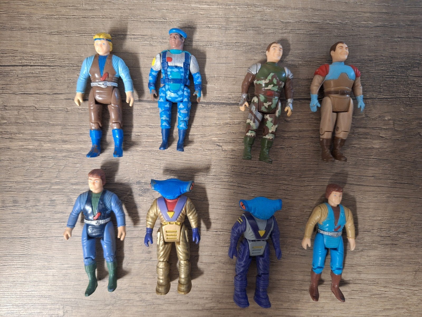 Vintage set van 8 Tyco Dinoriders actiefiguren jaren 80, Ophalen of Verzenden, Gebruikt