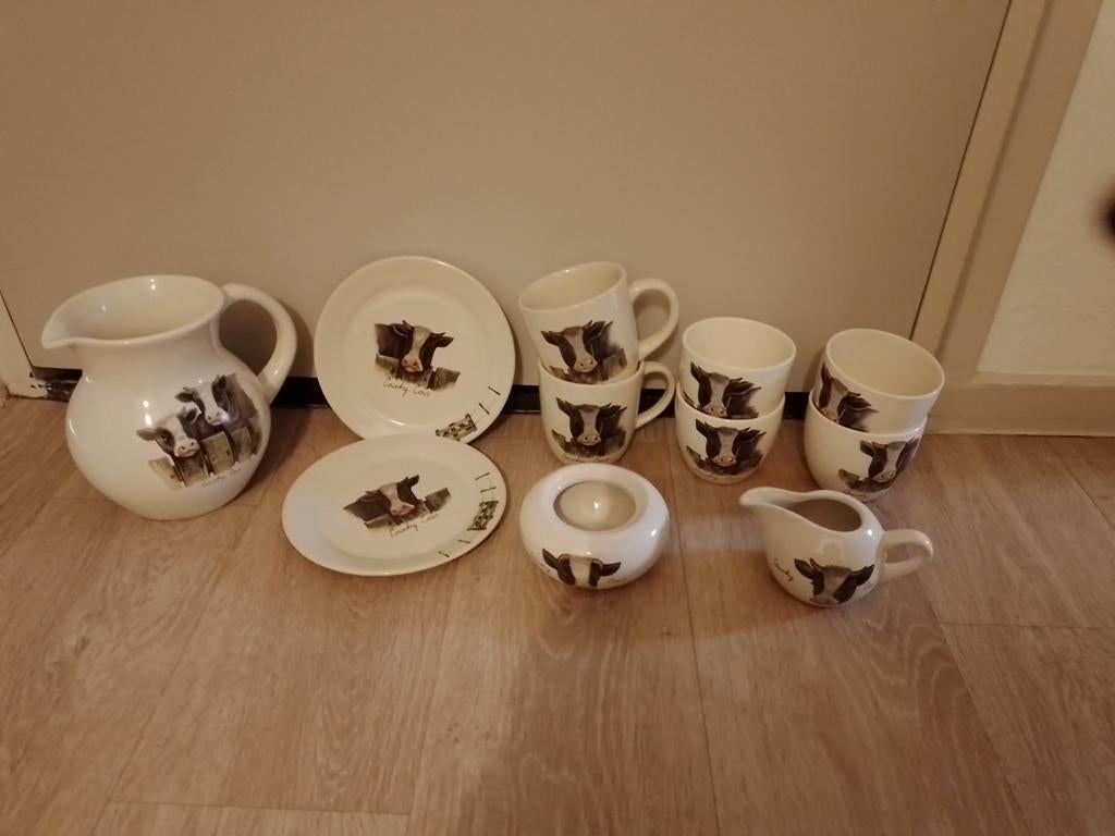 Servies country cows, Ophalen of Verzenden, Overige stijlen