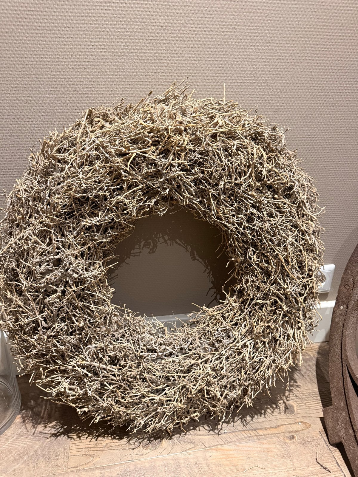 Decoratieve Krans van Natuurlijke Takken - Landelijke Stijl, Ophalen, Gebruikt, Krans, Natuurlijk materiaal