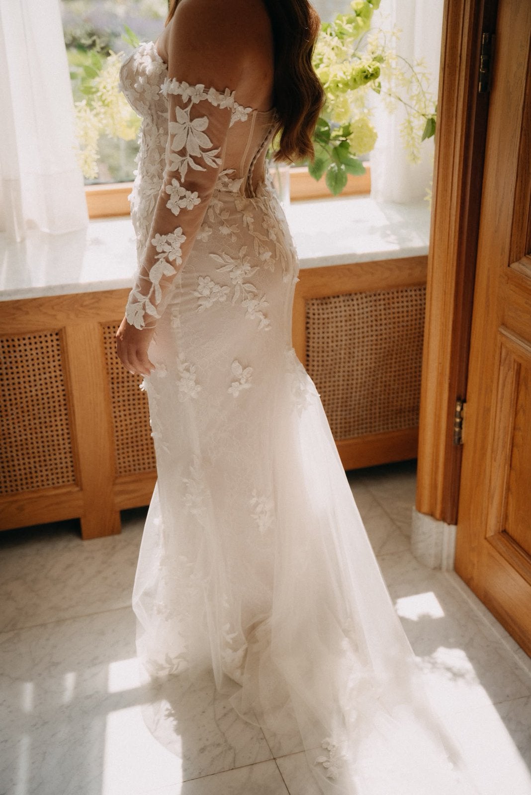 Bianco Evento Limited Allegra Wedding Dress – Ivory, Ophalen of Verzenden, Zo goed als nieuw, Wit, Trouwjurk